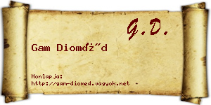 Gam Dioméd névjegykártya
